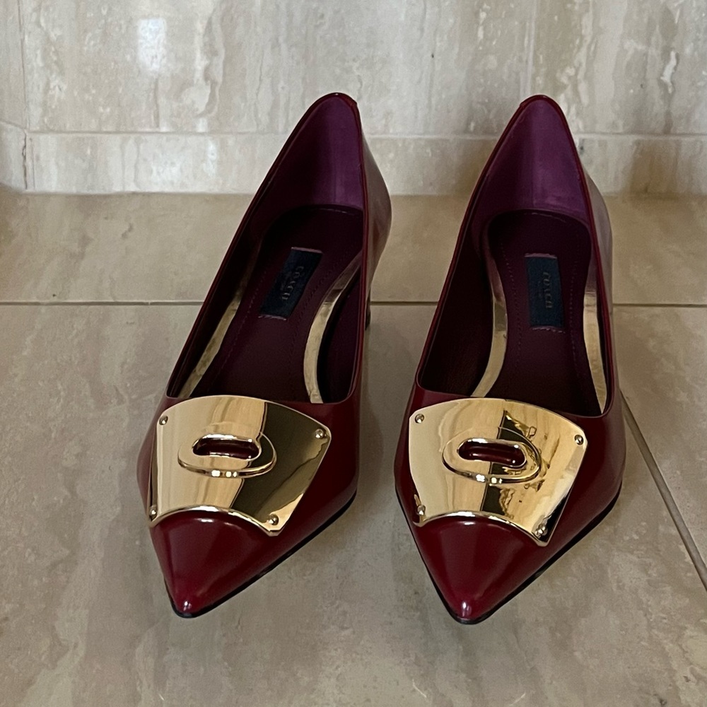 Lawrence Box Heel in Calf leather, Coach - Picture 9 of 14